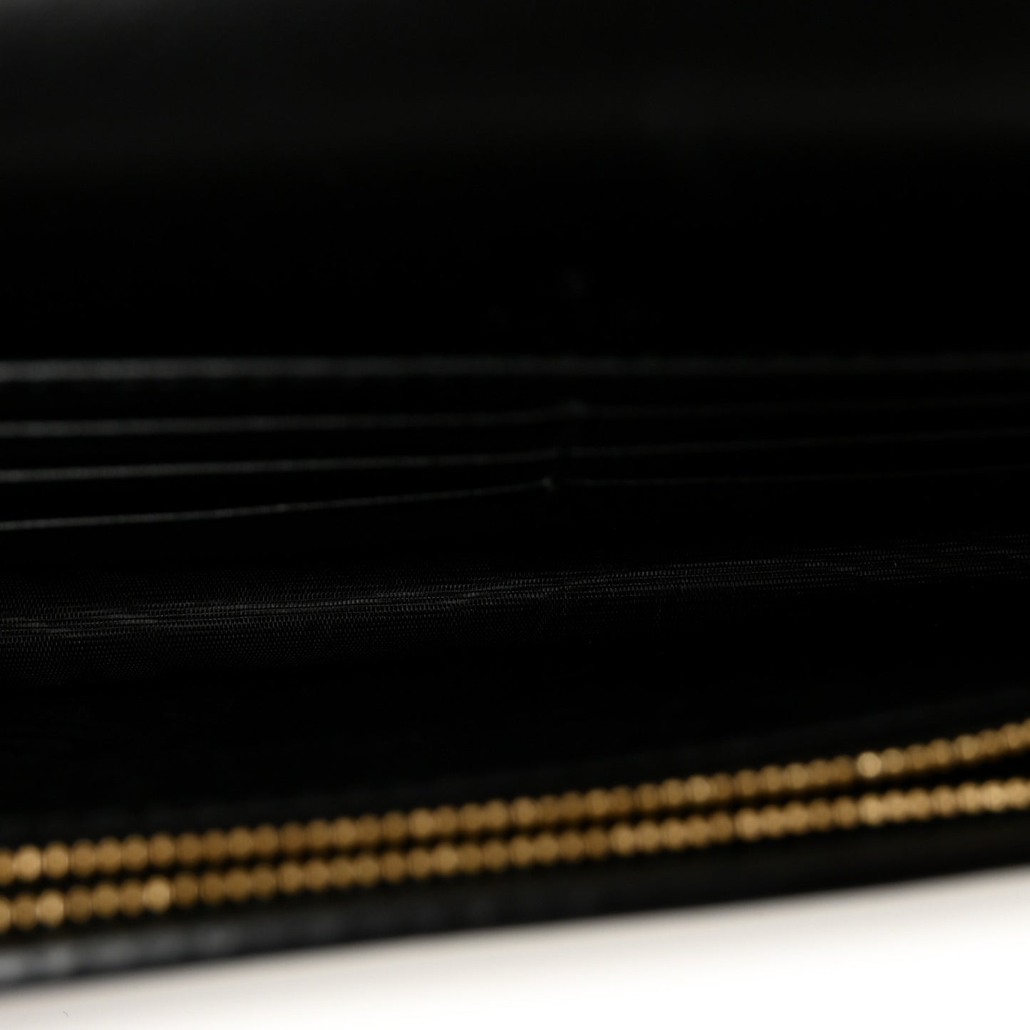 Calfskin GG Matelasse Chain Wallet Black