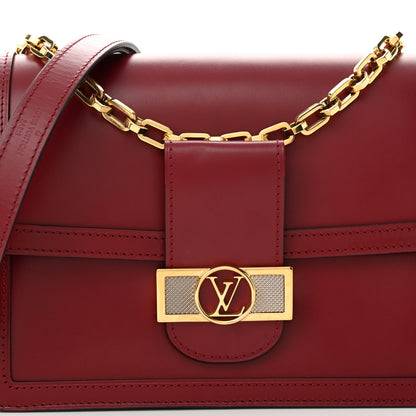 Louis Vuitton LOUIS VUITTON Smooth Calfskin Dauphine MM Cherry Berry 8 of 10