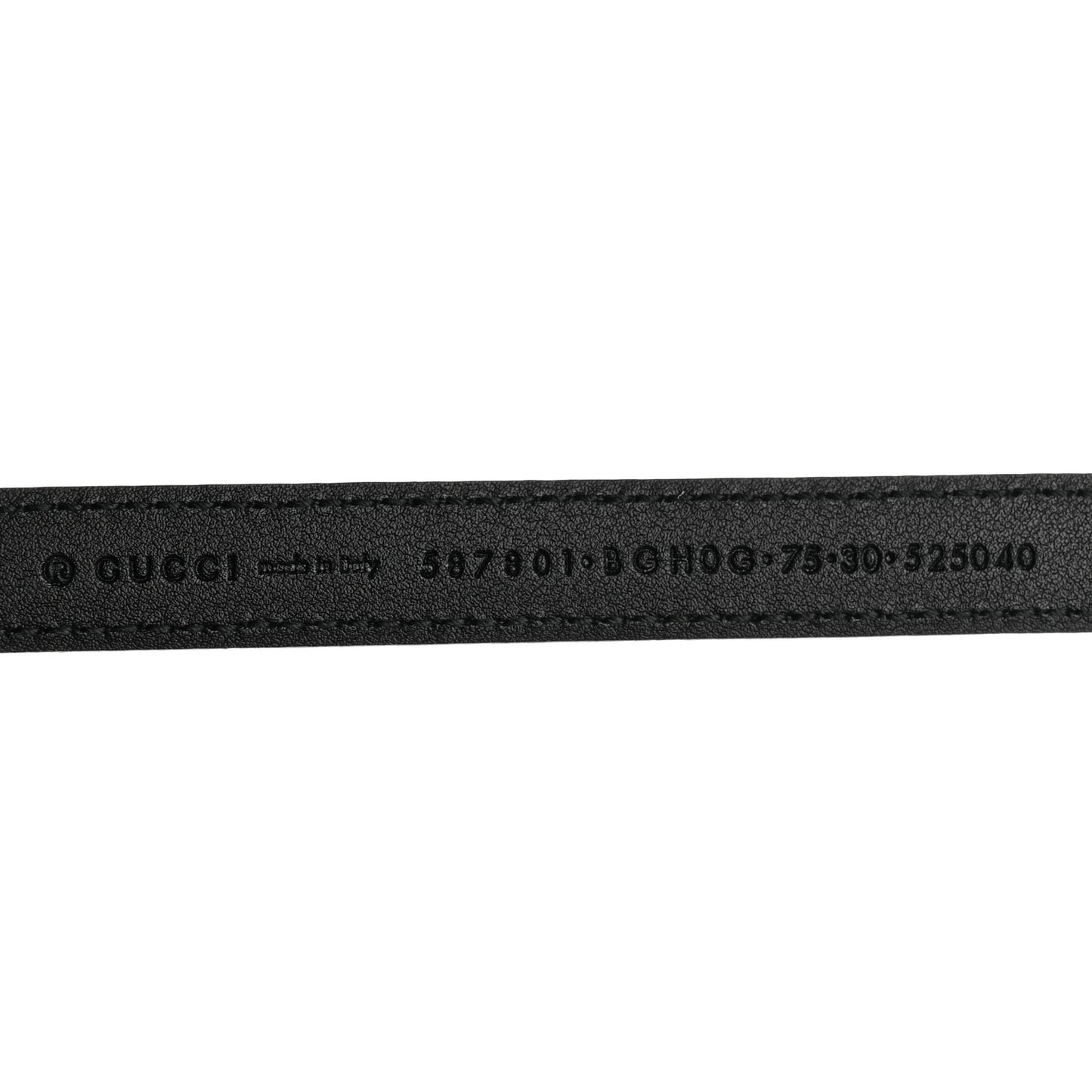 Calfskin G Logo 13mm Belt 75 30 Black