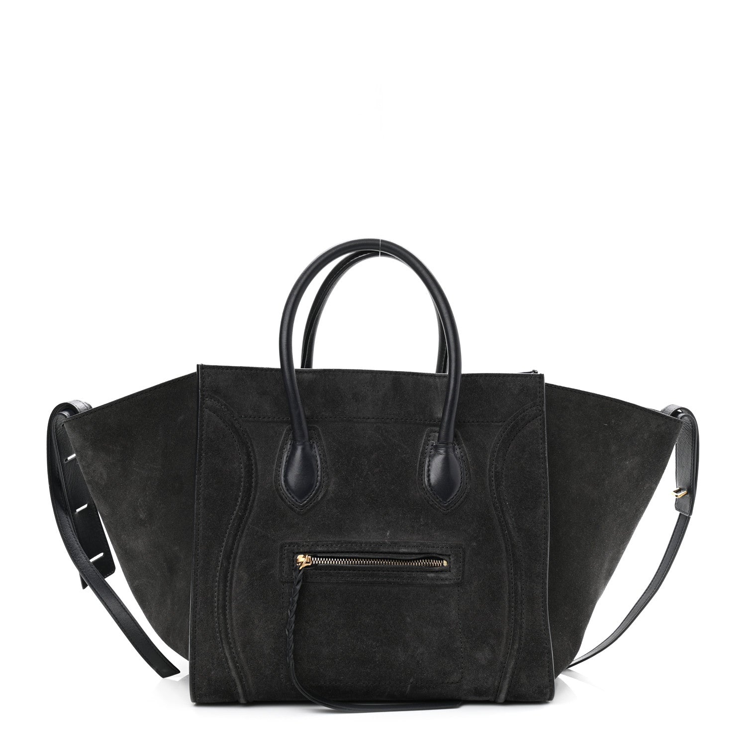 Celine Suede Medium Phantom Luggage Anthracite 1 of 12