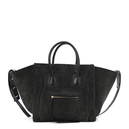 Celine Suede Medium Phantom Luggage Anthracite 1 of 12