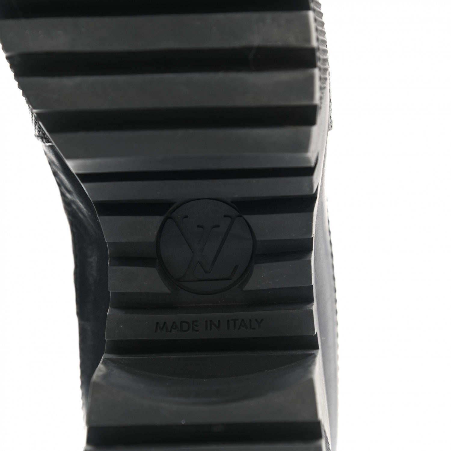 Louis Vuitton Suede Calfskin Monogram LV Black Heart Laureate Platform Desert Boots 36 Black 6 of 7