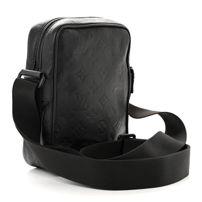 Louis Vuitton Calfskin Monogram Shadow Danube PM Black 3 of 11