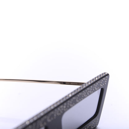 Gucci Acetate Crystal Mask-Frame Sunglasses GG0431S Black 5 of 8