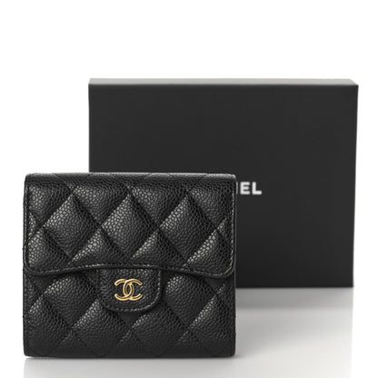 Chanel Caviar Quilted Compact Flap Wallet Black 11 of 11