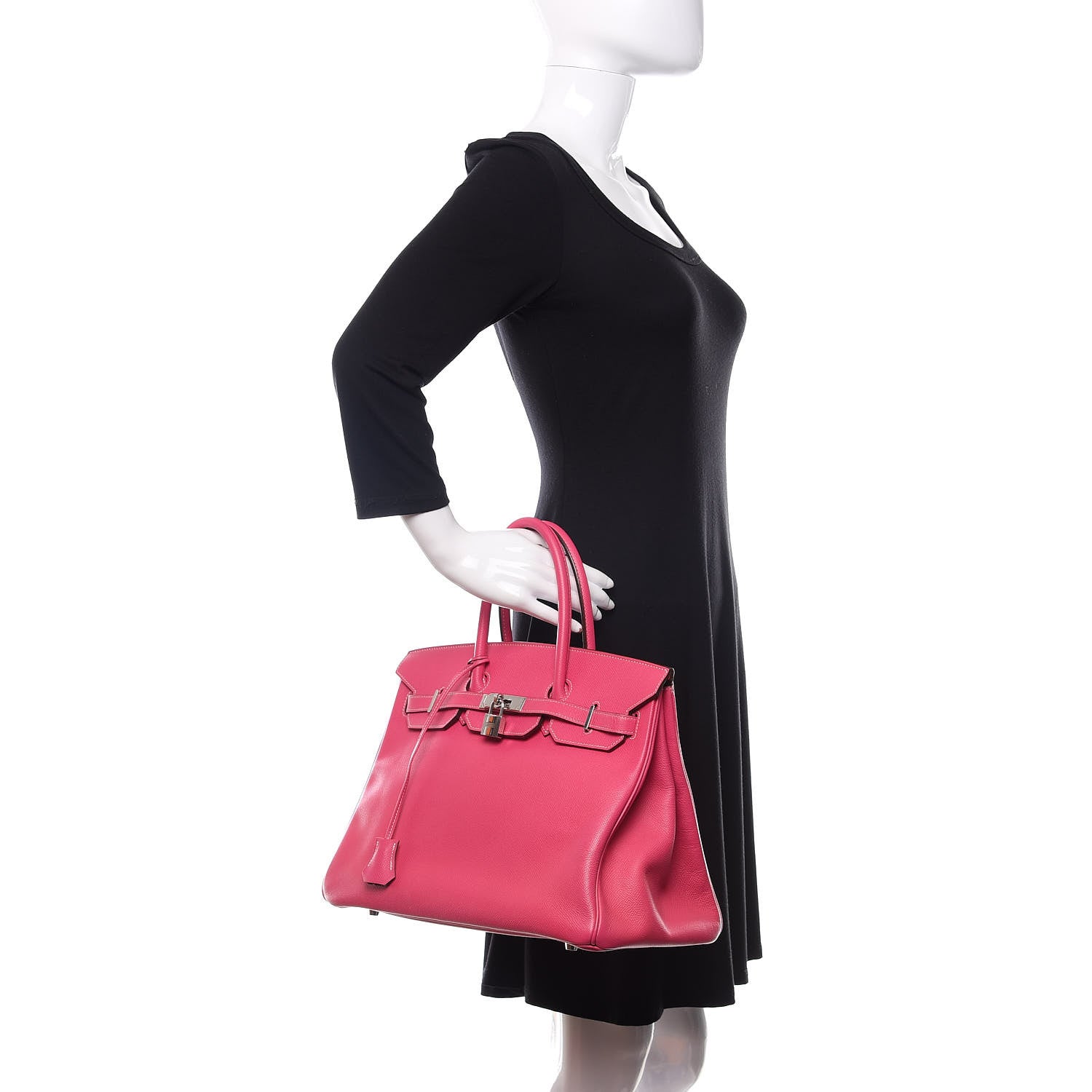 Hermes Epsom Candy Birkin 35 Rose Tyrien Rubis 2 of 33