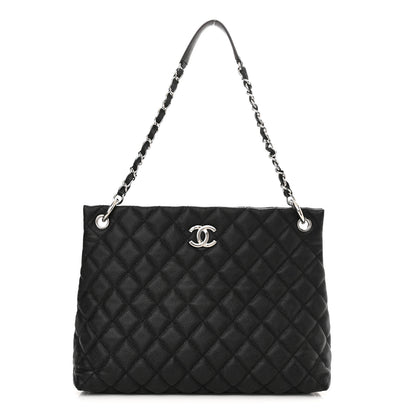 Chanel Caviar Quilted Large CC Shopping Tote Black 1 of 10