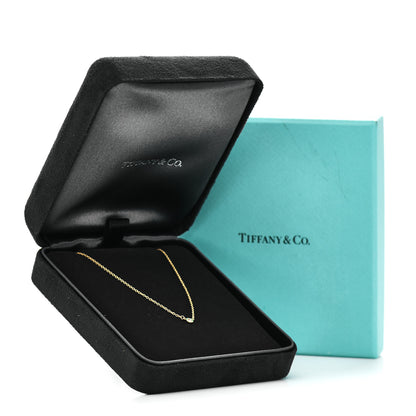 Tiffany 18K Yellow Gold Diamond .05ct Elsa Peretti Diamonds by the Yard Pendant Necklace 5 of 5