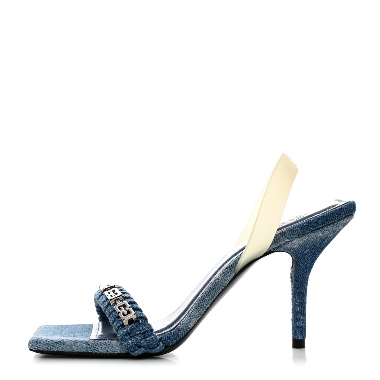 Denim G Woven 90mm Slingback Sandals 36 Medium Blue