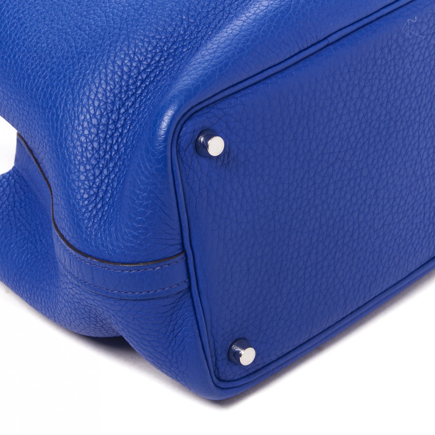 Hermes Taurillon Clemence Picotin Lock 26 GM Bleu Electrique 5 of 7