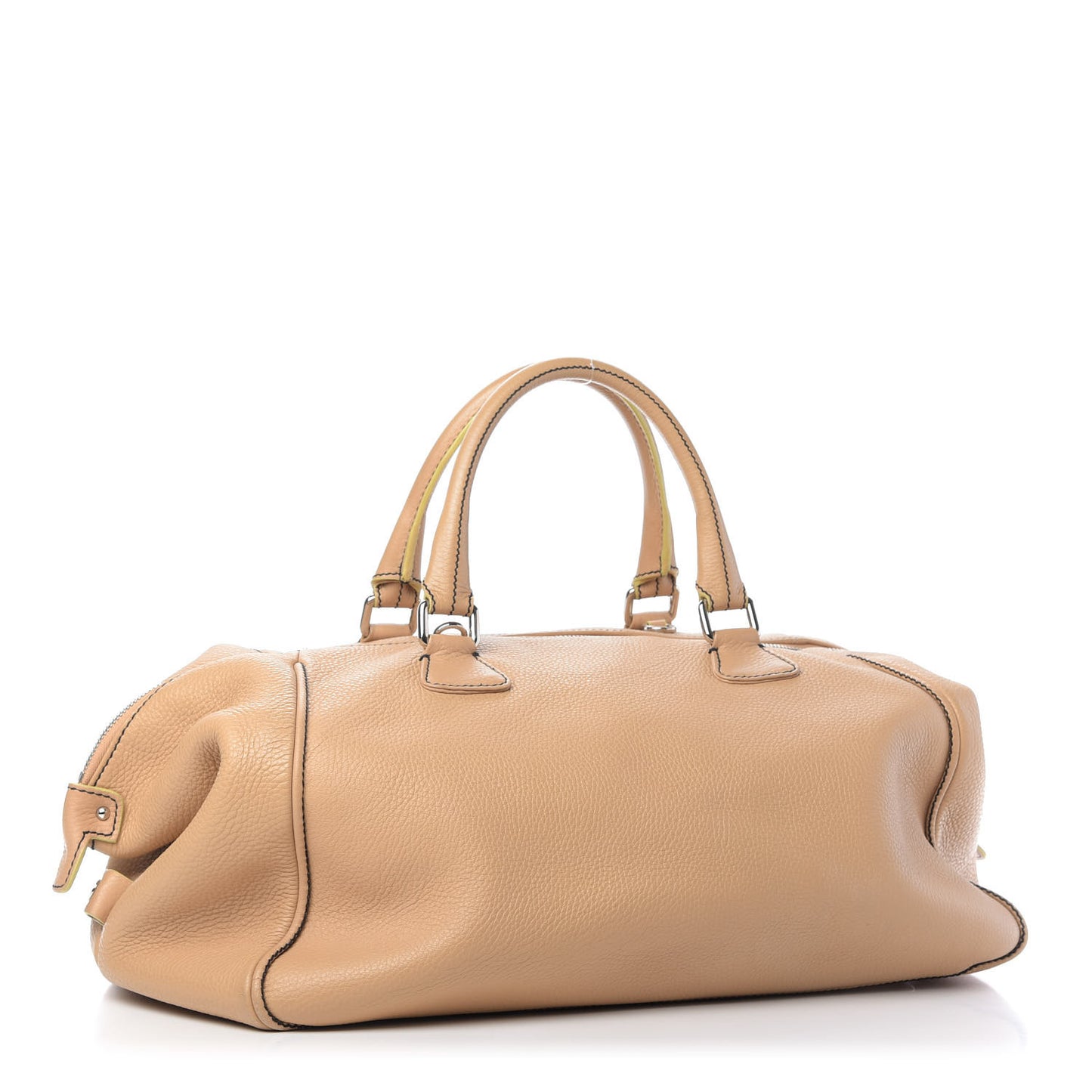 Calfskin Tassel Bowler Beige