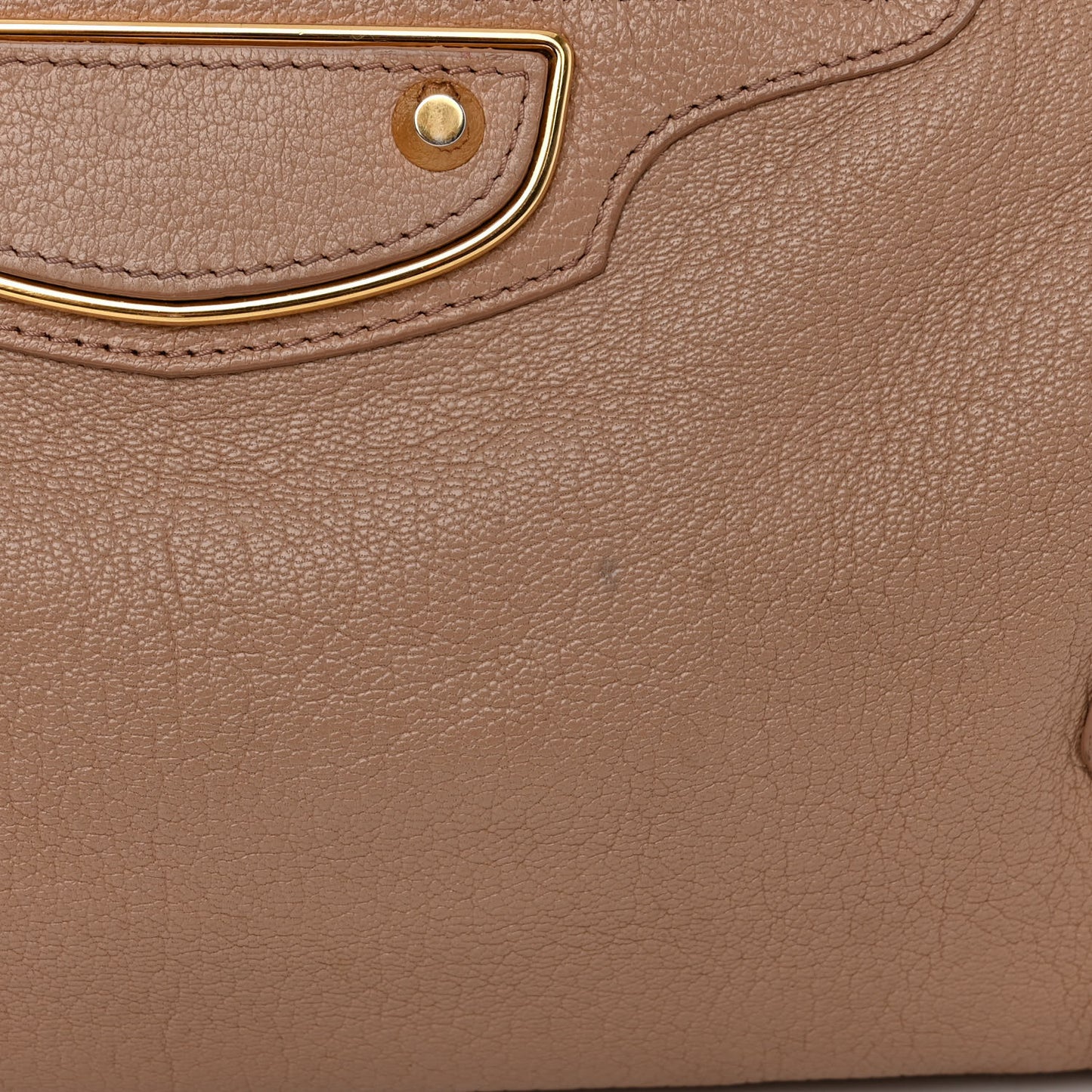 Chevre Gold Metallic Edge Hardware City Rose Des Sables