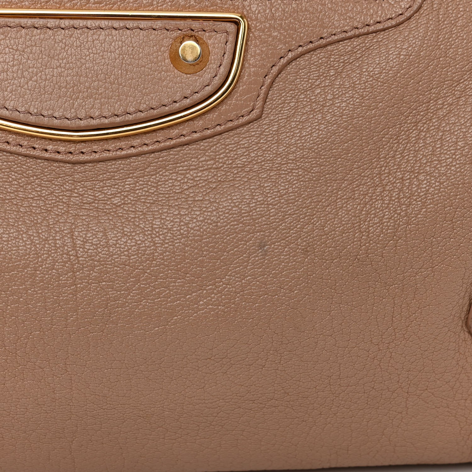 Balenciaga Chevre Gold Metallic Edge Hardware City Rose Des Sables 11 of 14