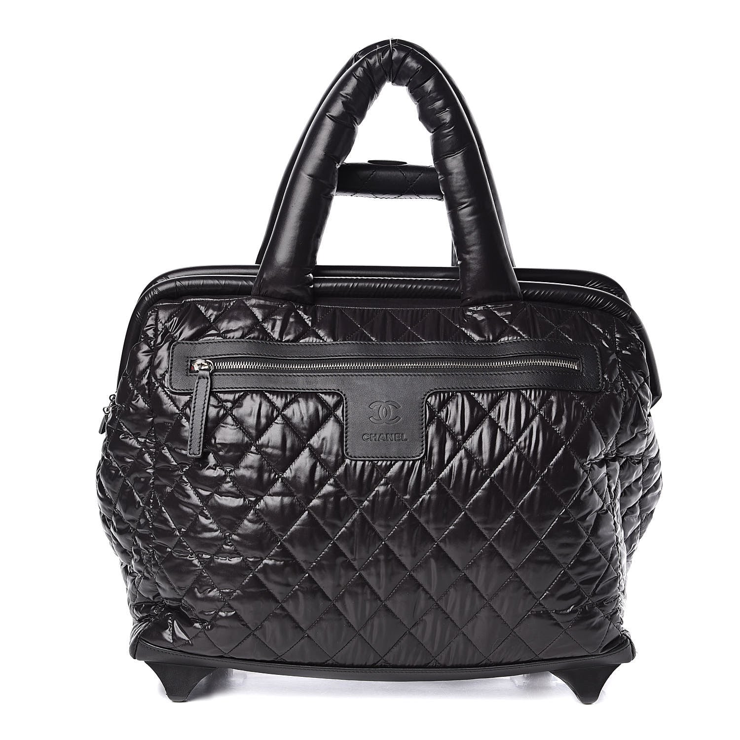 Chanel Nylon Quilted Coco Cocoon Trolley Black 1 of 12