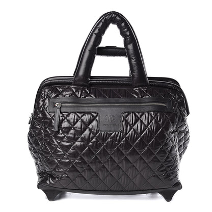 Chanel Nylon Quilted Coco Cocoon Trolley Black 1 of 12