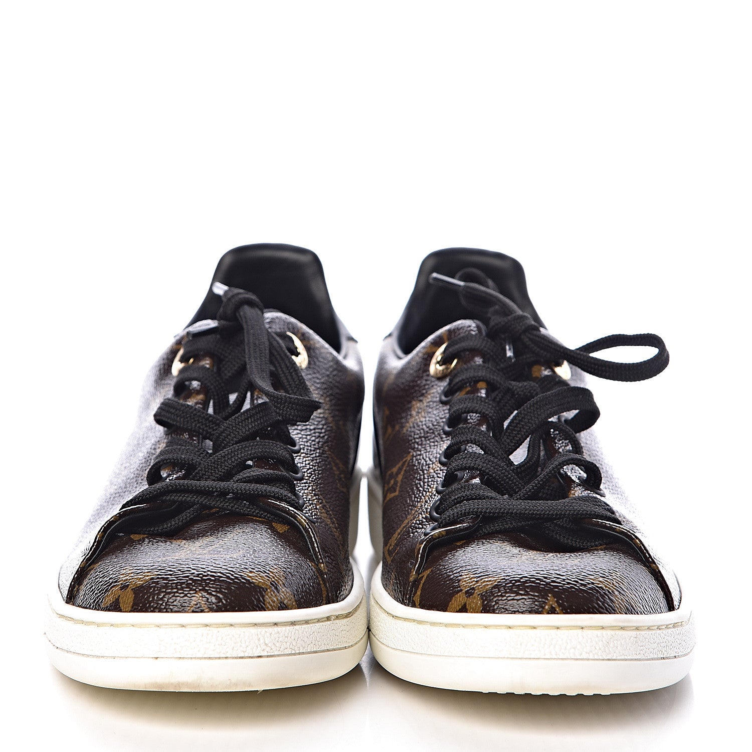 Louis Vuitton Patent Monogram Frontrow Sneakers 38 2 of 11