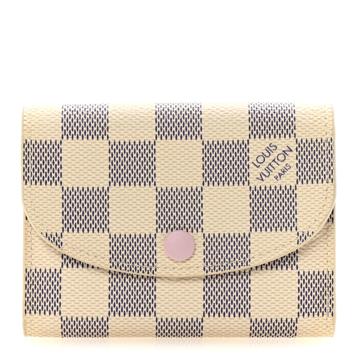 Damier Azur Rosalie Coin Purse Rose Ballerine