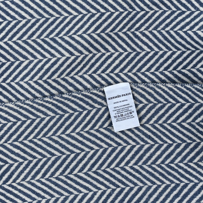 Hermes Cashmere H Chevron Fringe Stole 3 of 3