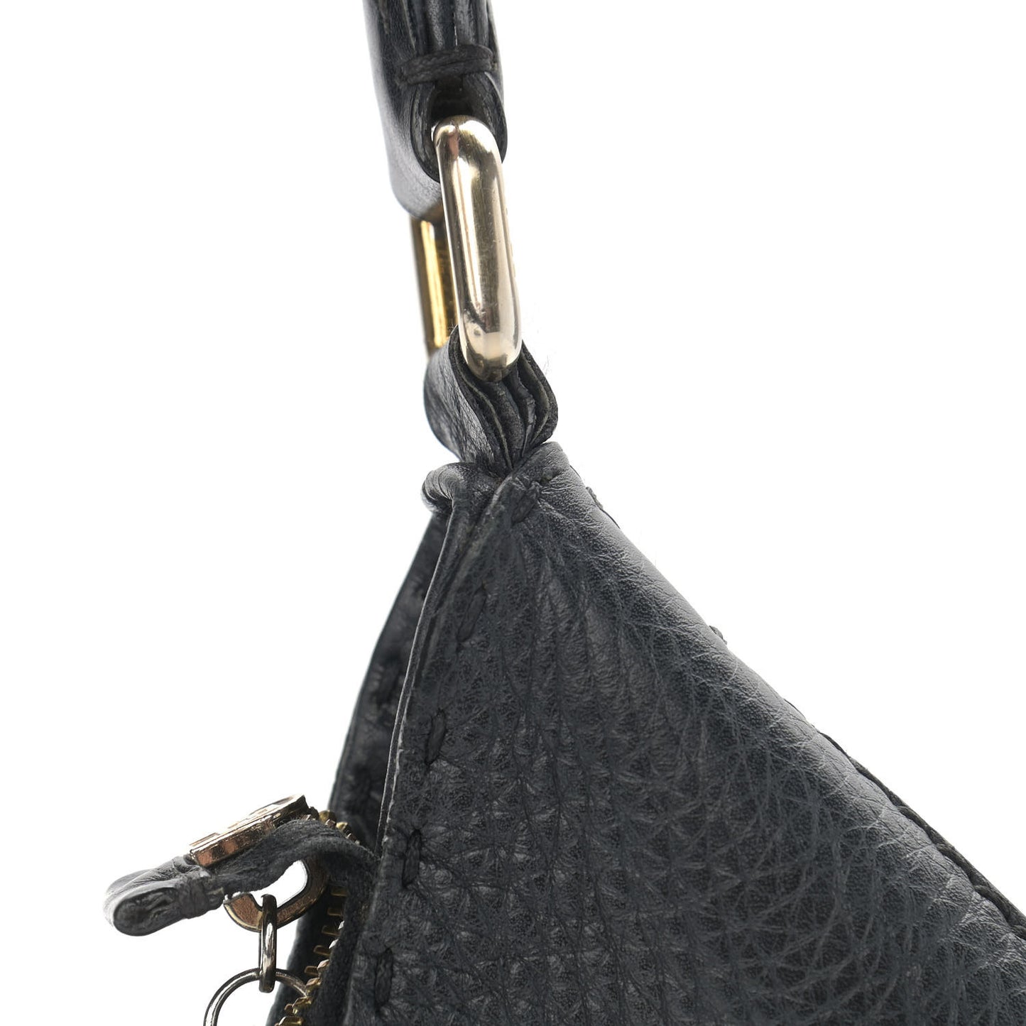Calfskin Romano Selleria Hobo Black