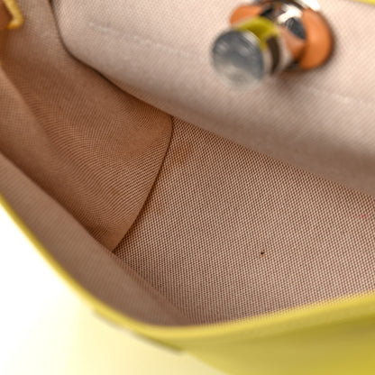 Hermes Toile H Berline Vache Hunter Herbag Zip 31 PM Lime 15 of 22