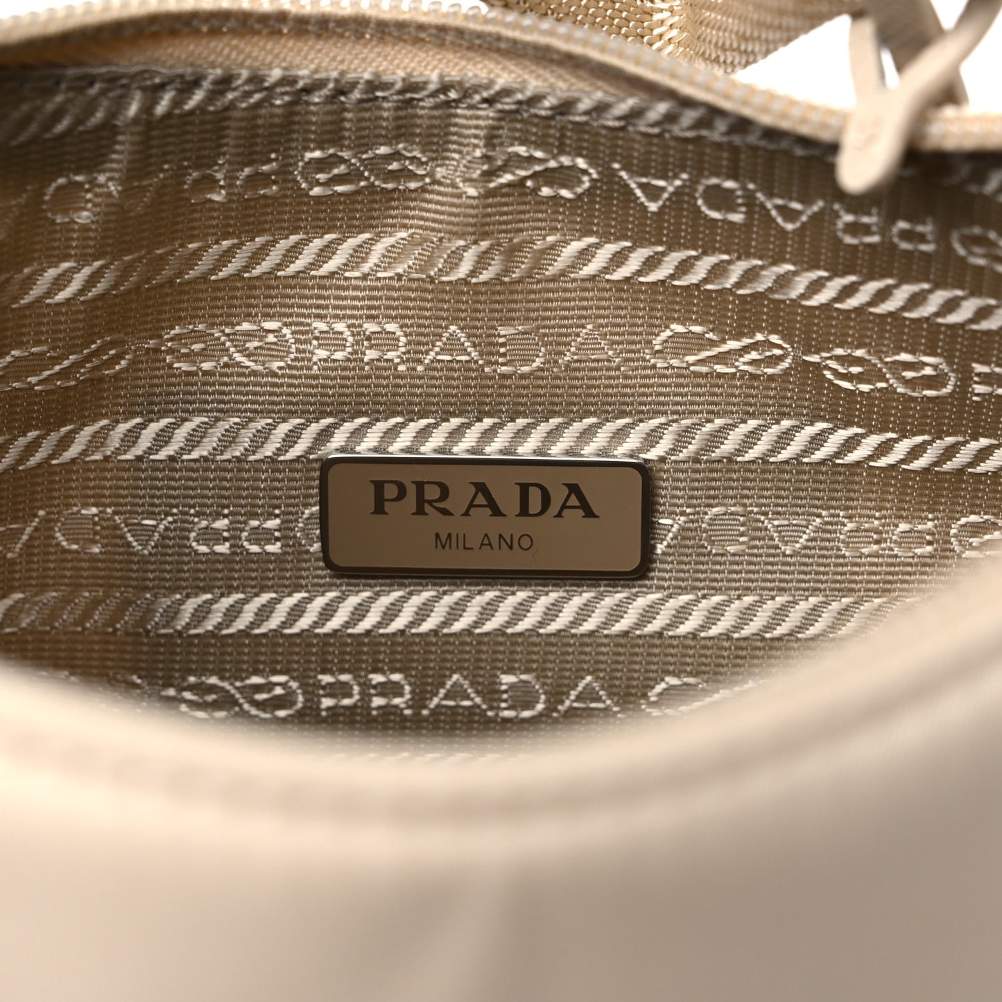 Re-Nylon Saffiano Mini Re-Edition 2000 Bag Deserto