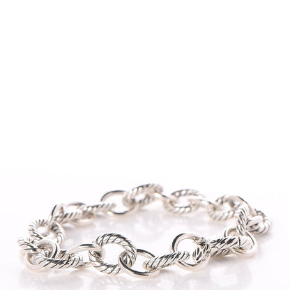 David Yurman Sterling Silver 10mm Medium Oval Link Bracelet 3 of 5