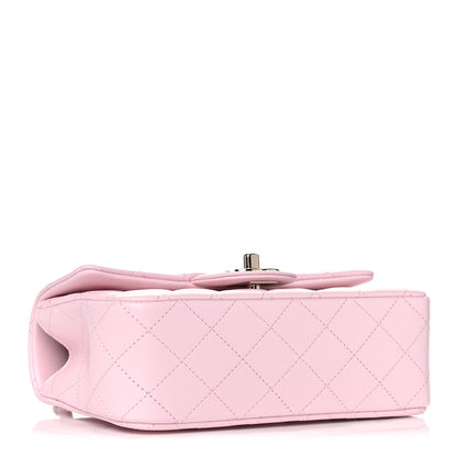 Chanel Lambskin Quilted Mini Top Handle Rectangular Flap Light Pink 4 of 10