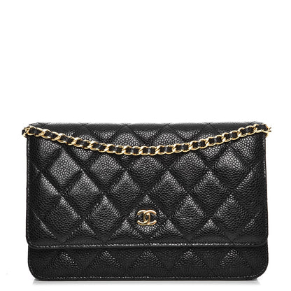 Chanel Caviar Quilted Wallet On Chain WOC Black 1 of 8