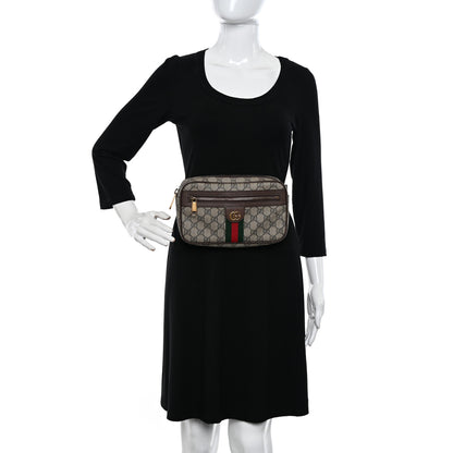 Gucci Soft GG Supreme Monogram Medium Ophidia Belt Bag Dark Brown 2 of 12