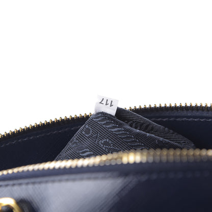 Prada Saffiano Vernice Dome Tote Royal 9 of 9