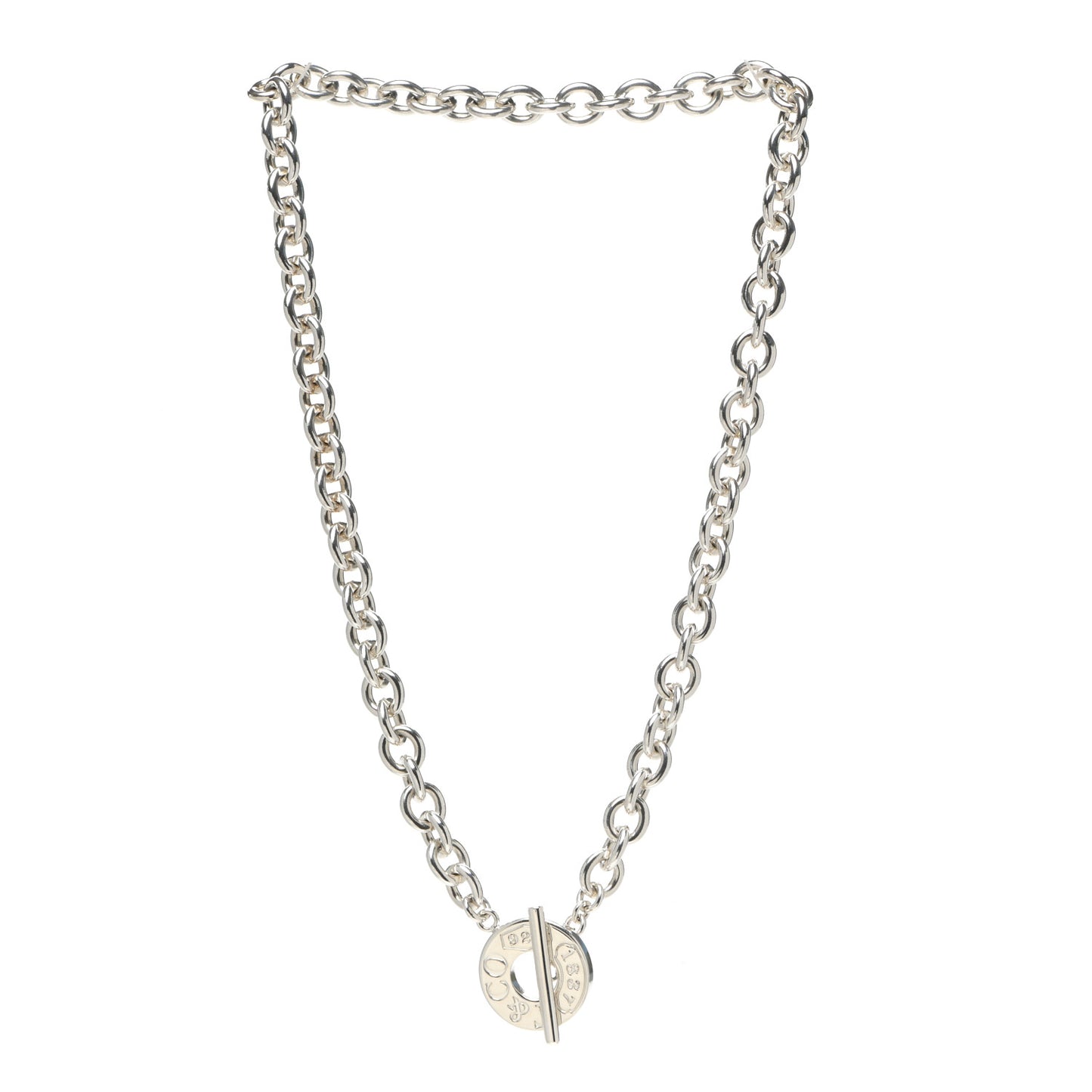 Sterling Silver 1837 Toggle Necklace