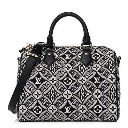 Louis Vuitton Jacquard Since 1854 Speedy Bandouliere 25 Grey 1 of 12