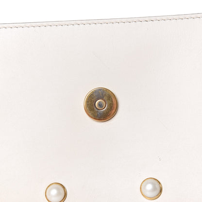 Gucci Nappa Pearl Studded Mini Queen Margaret Broadway Shoulder Bag Mystic White 9 of 15