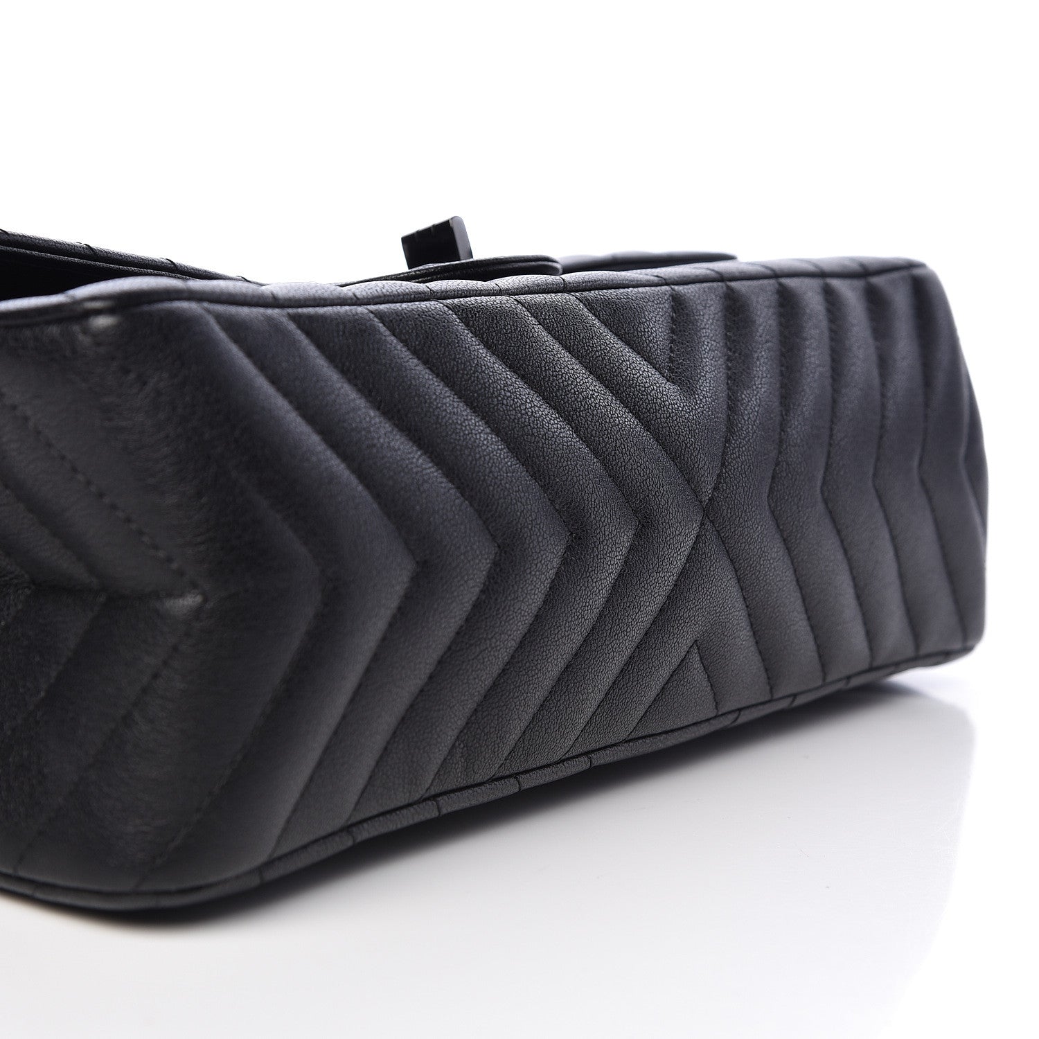 Chanel Sheepskin Chevron Quilted 2.55 Reissue 226 Flap So Black 13 of 14