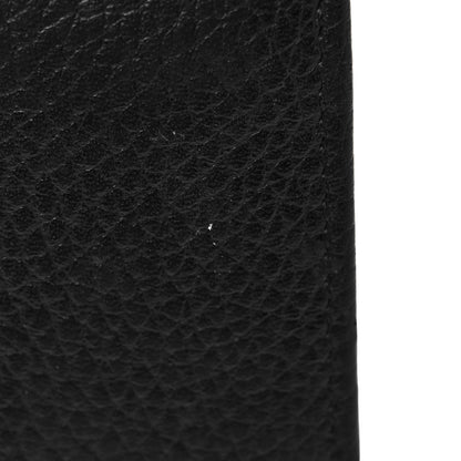Gucci Pebbled Calfskin Butterfly Card Case Black 12 of 13
