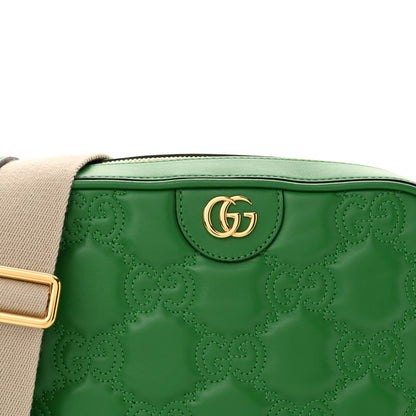 Gucci Calfskin GG Matelasse Shoulder Bag Spring Green Natural 8 of 11