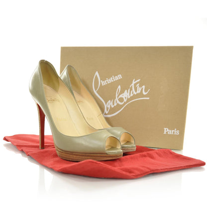 Christian Louboutin Kid Cuoio Yolanda 120 Pumps 37 4 of 7