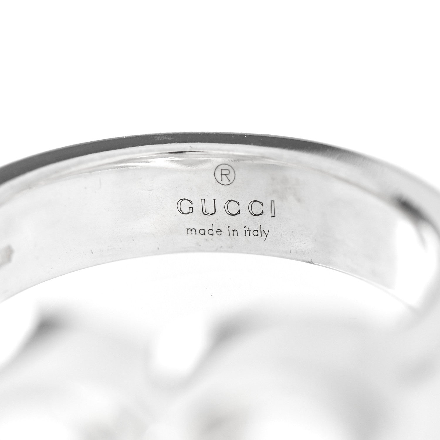 Gucci Sterling Silver Britt Interlocking G Heart Ring 55 7.25 4 of 6