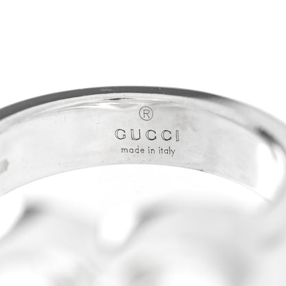Gucci Sterling Silver Britt Interlocking G Heart Ring 55 7.25 4 of 6