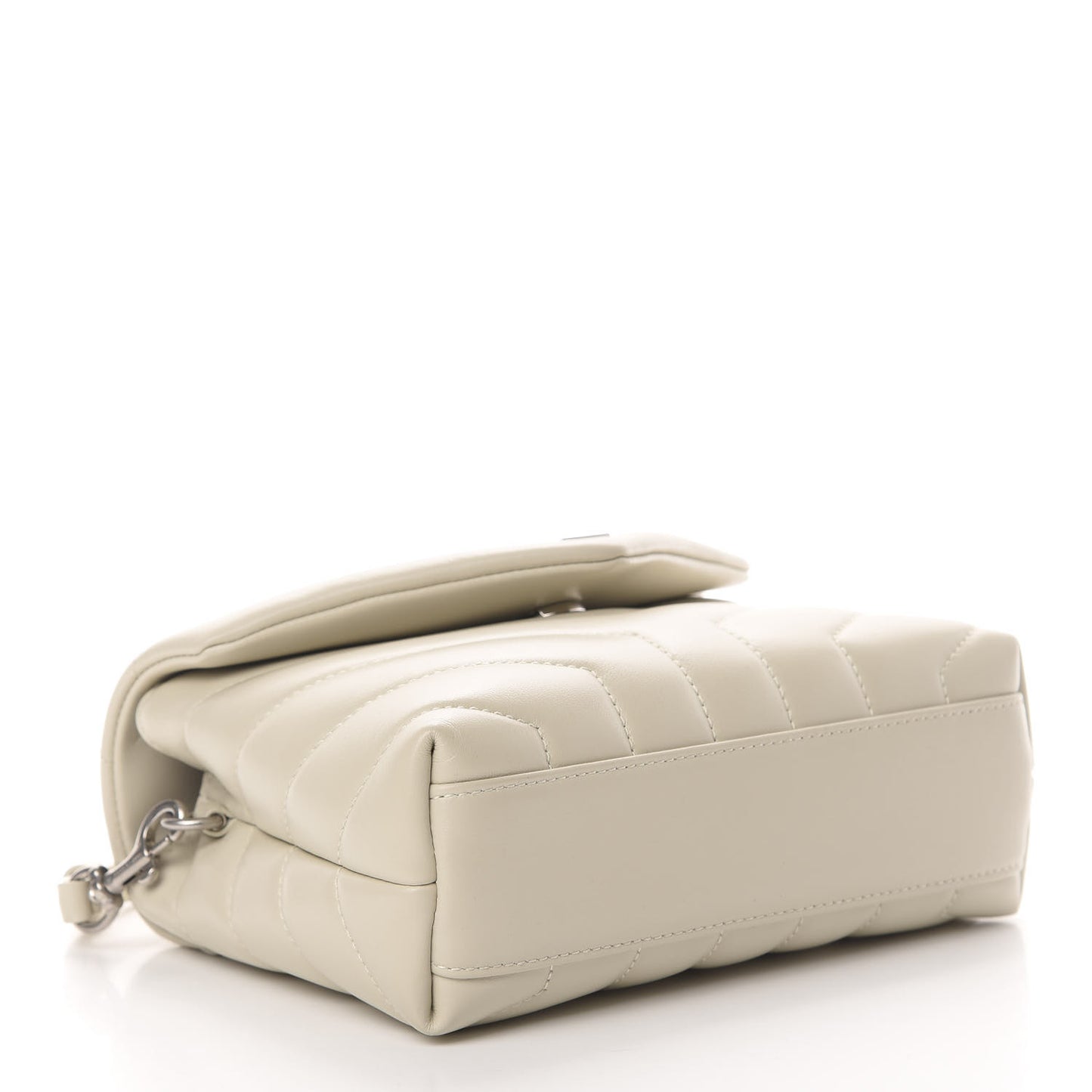 Calfskin Y Quilted Monogram Toy Loulou Crossbody Bag Ivory