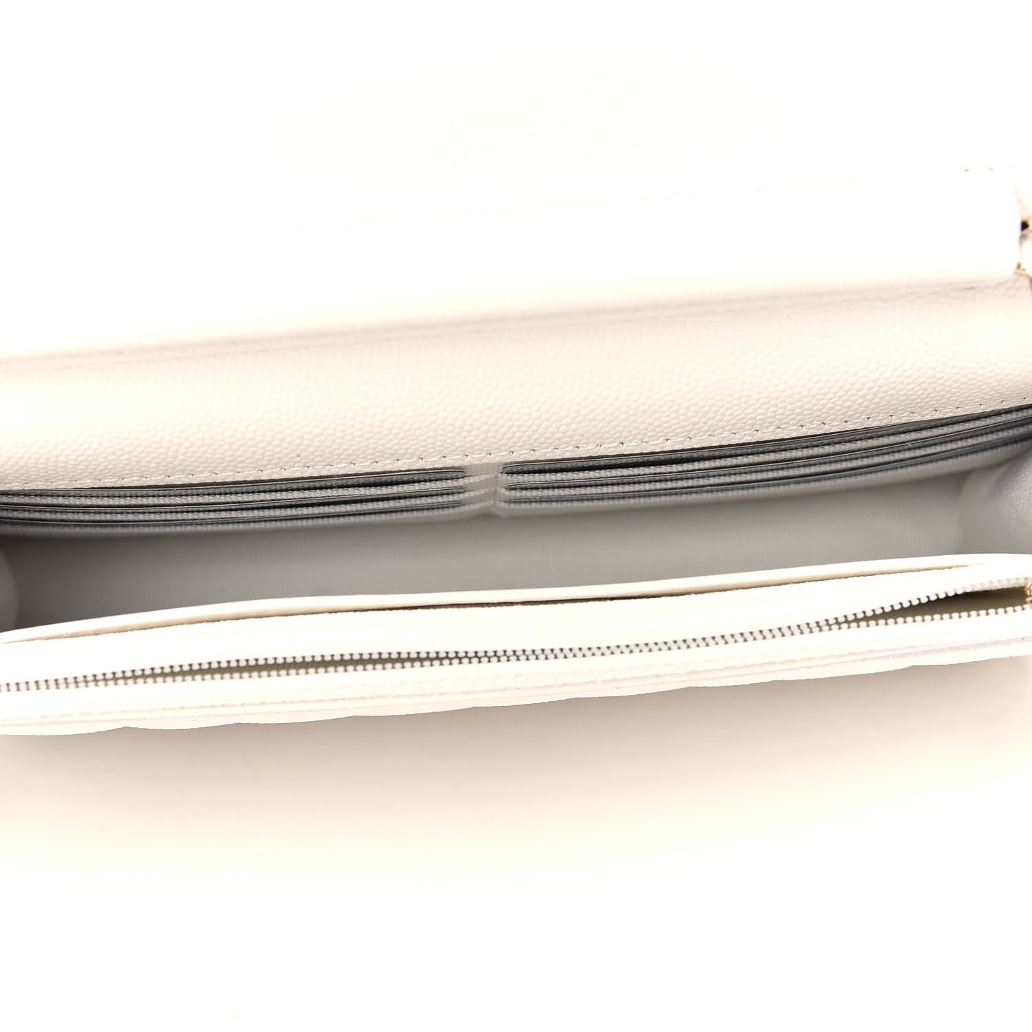 Chanel Caviar Quilted Wallet On Chain WOC White 5 of 9