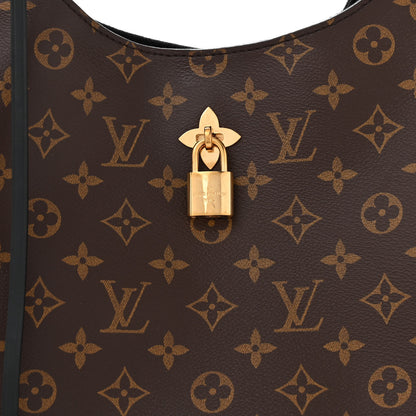 Louis Vuitton Monogram Flower Hobo Black 8 of 10