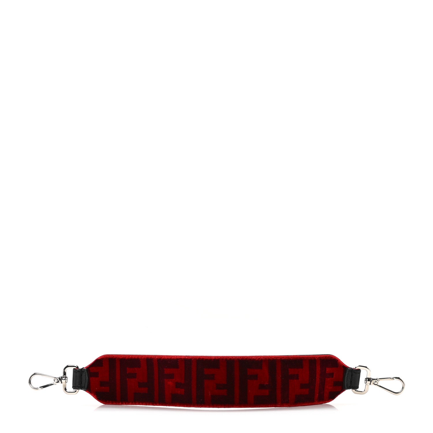 Fendi Velvet FF Mini Strap You Red 1 of 4