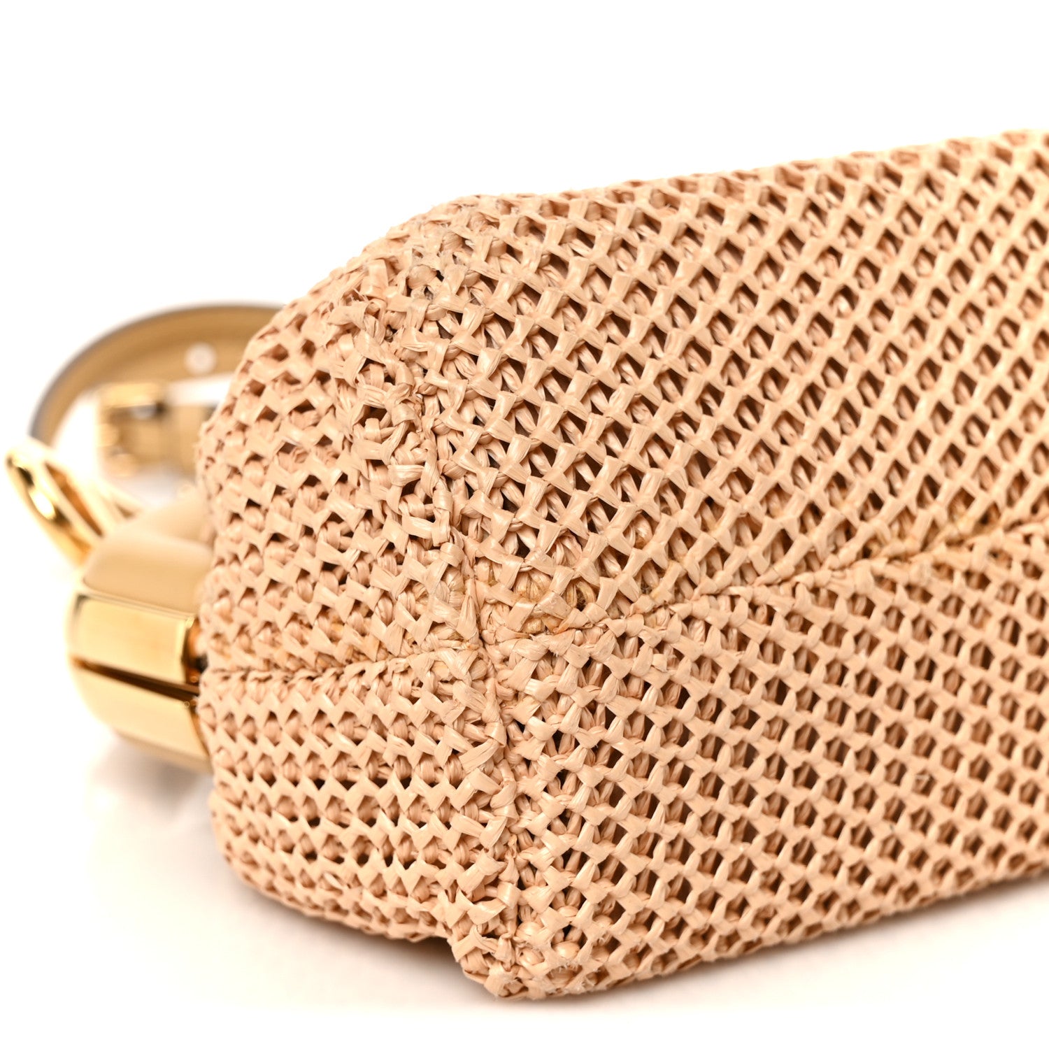 Fendi Raffia Nappa Macrame Small Fendi First Natural Sahara 10 of 12