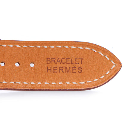 Hermes Stainless Steel Barenia 38mm Arceau Quartz Watch Fauve 5 of 8