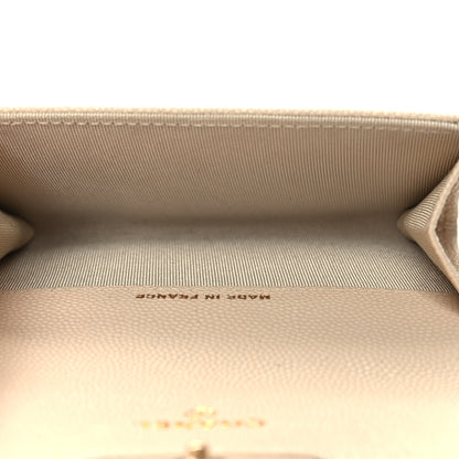 Chanel Caviar Quilted Flap Card Holder Wallet White 5 of 10