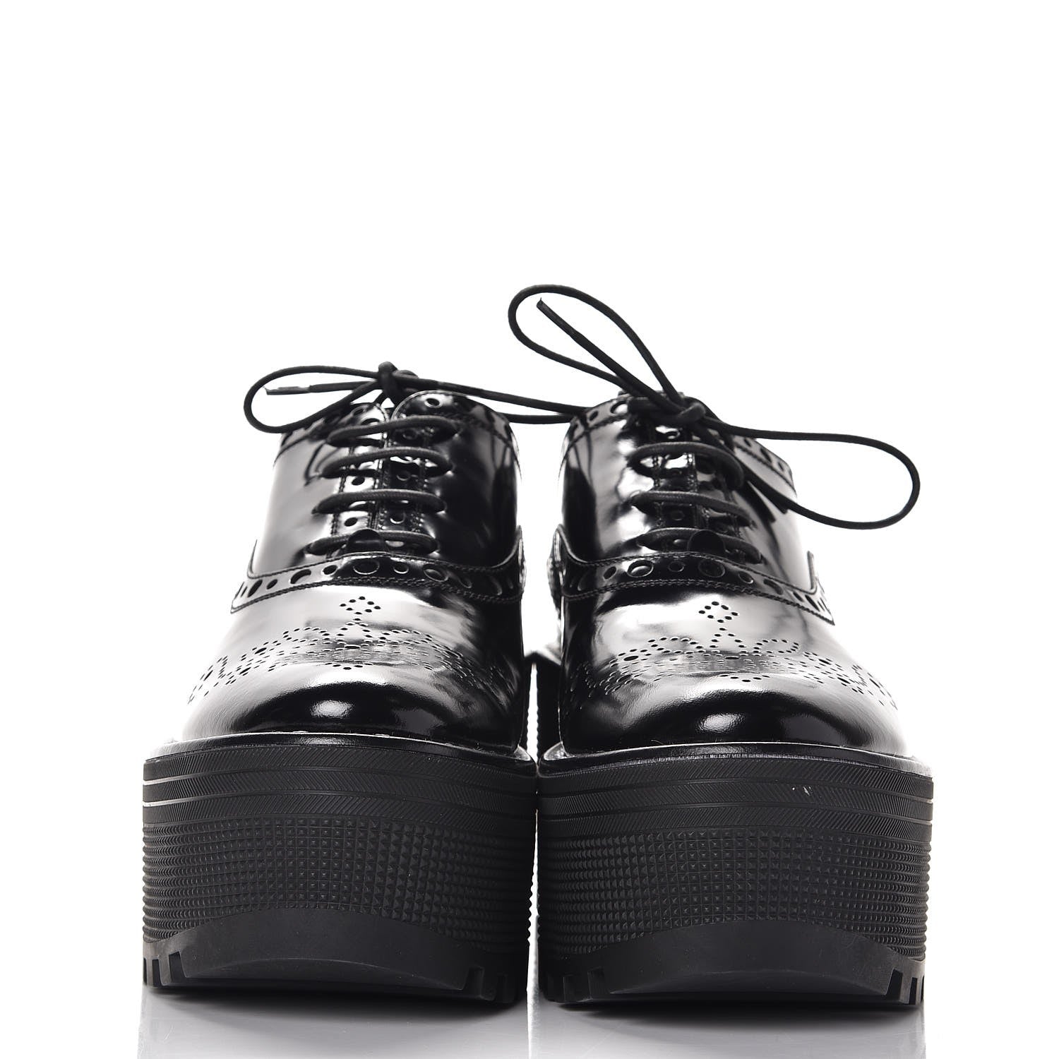 Louis Vuitton Calfskin Fighter Richelieu Platform Boots 36 Black 2 of 9