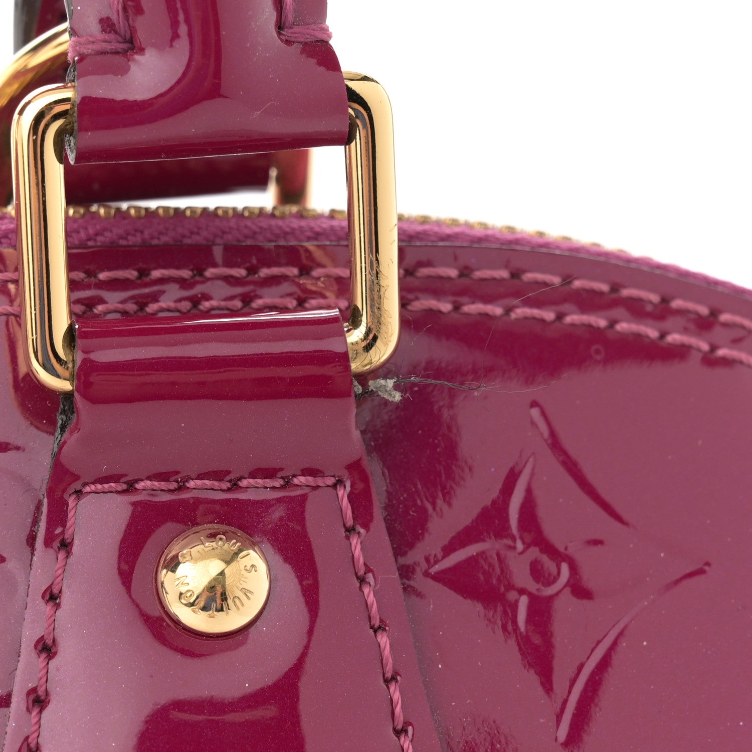 Louis Vuitton Vernis Alma PM Magenta 12 of 13