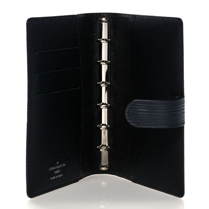 Louis Vuitton Epi Small Ring Agenda Cover Black 5 of 8