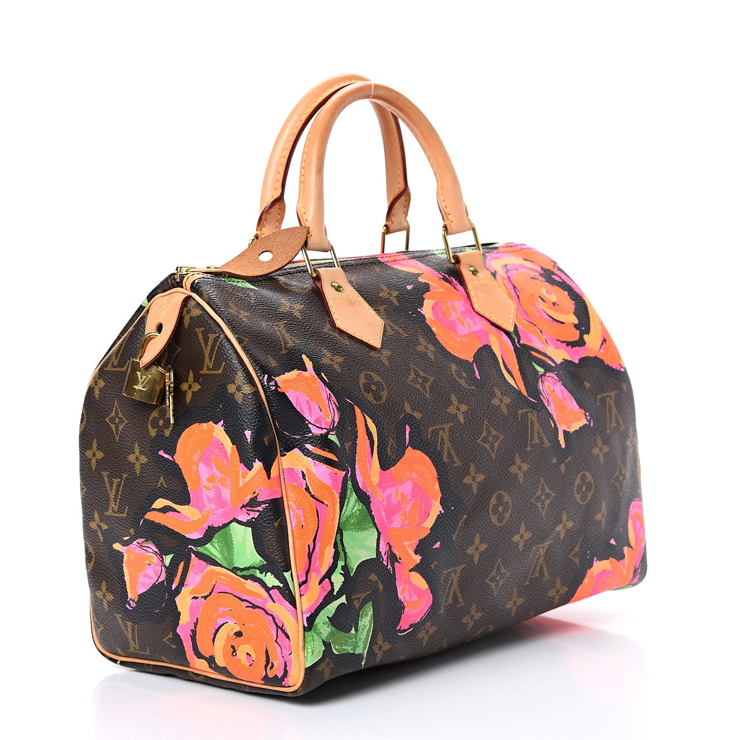 Louis Vuitton Monogram Roses Speedy 30 2 of 14